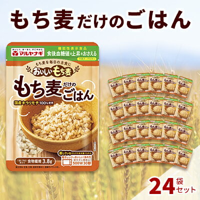 楽天ふるさと納税　【ふるさと納税】国産蒸しもち麦24袋セット　【雑穀・レトルト・インスタント】