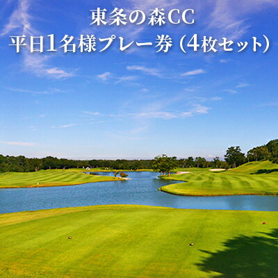 東条の森カントリークラブ 平日1名様プレー券（4枚セット） 東条の森CC　【ゴルフ場利用権・ゴルフ・平日・プレー券】