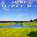 楽天兵庫県加東市【ふるさと納税】東条の森カントリークラブ 平日1名様プレー券（4枚セット） 東条の森CC　【ゴルフ場利用権・ゴルフ・平日・プレー券】