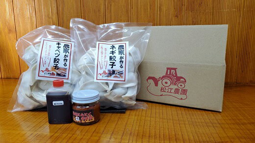 【ふるさと納税】 J-69　【80個入り】ねぎ餃子とキャベツ餃子　辛味噌付き f282294-tatsuno-10000801 兵庫県たつの市 サンプル画像3