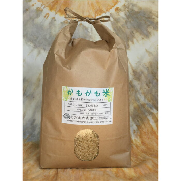 合鴨農法かもかも米(玄米4.5キロ)