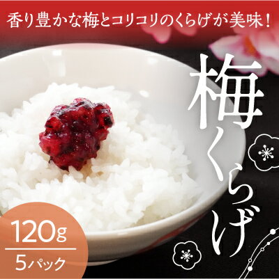 28位! 口コミ数「2件」評価「5」H-83【国産紀州南高梅使用】梅くらげ120g×5パック