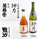 【ふるさと納税】H-65【播州姫路の酒蔵・龍力】日本酒 純米吟醸『神力』720ml＋梅酒『酒梅香』500ml