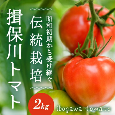 【ふるさと納税】H-14　【昭和初期から受け継ぐ伝統栽培】酸味と甘みのバランスがよい「揖保川トマト」2kg