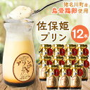 【ふるさと納税】佐保姫プリン12本セット【配送不可地域:離島】【1433475】