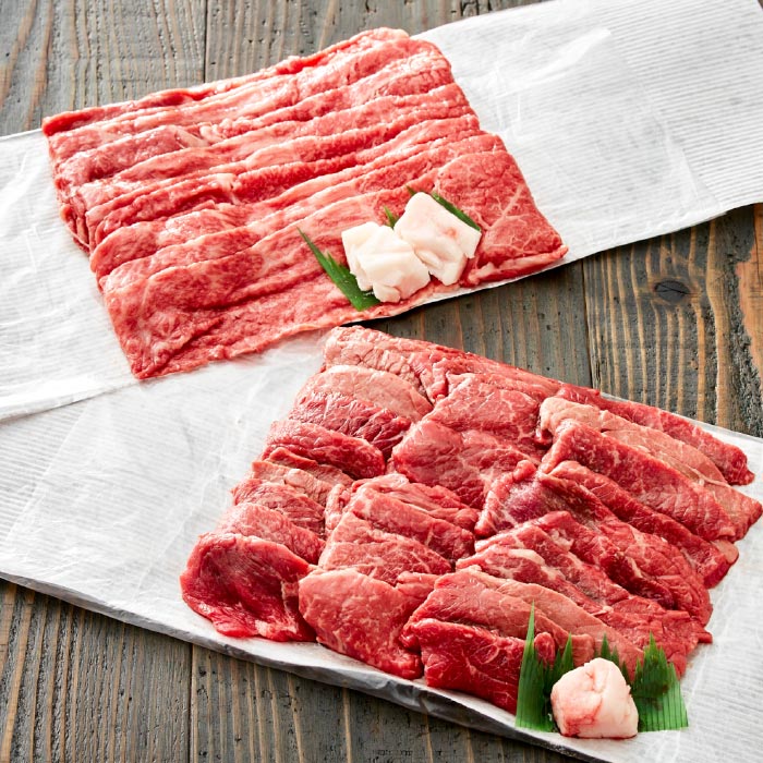神戸牛 赤身 焼肉500g すき焼肉500g セット 1kg