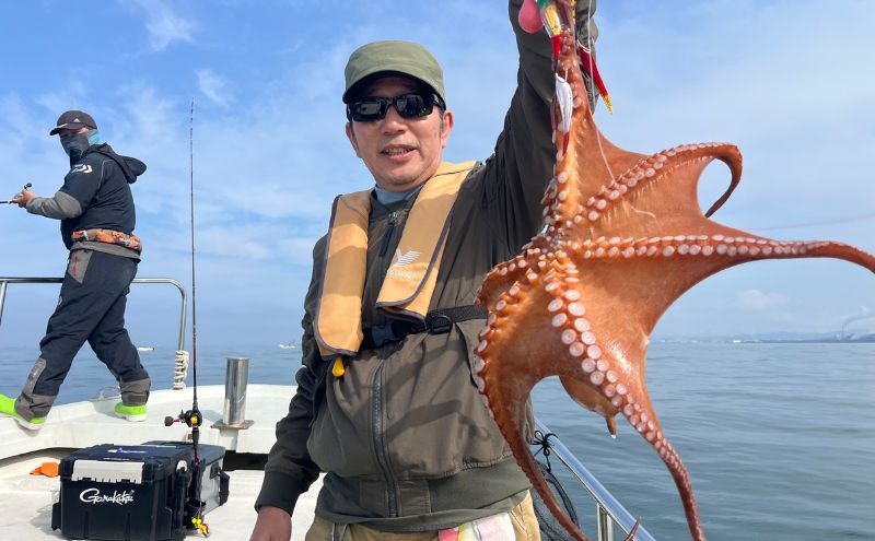 【ふるさと納税】タイラバ・タコ釣り遊漁船　『デカガメ』　乗合　利用券　1名様　乗船券 釣り 乗合い 船 魚釣り フィッシング 体験 チケット レジャー 魚 さかな 兵庫県 播磨町 3
