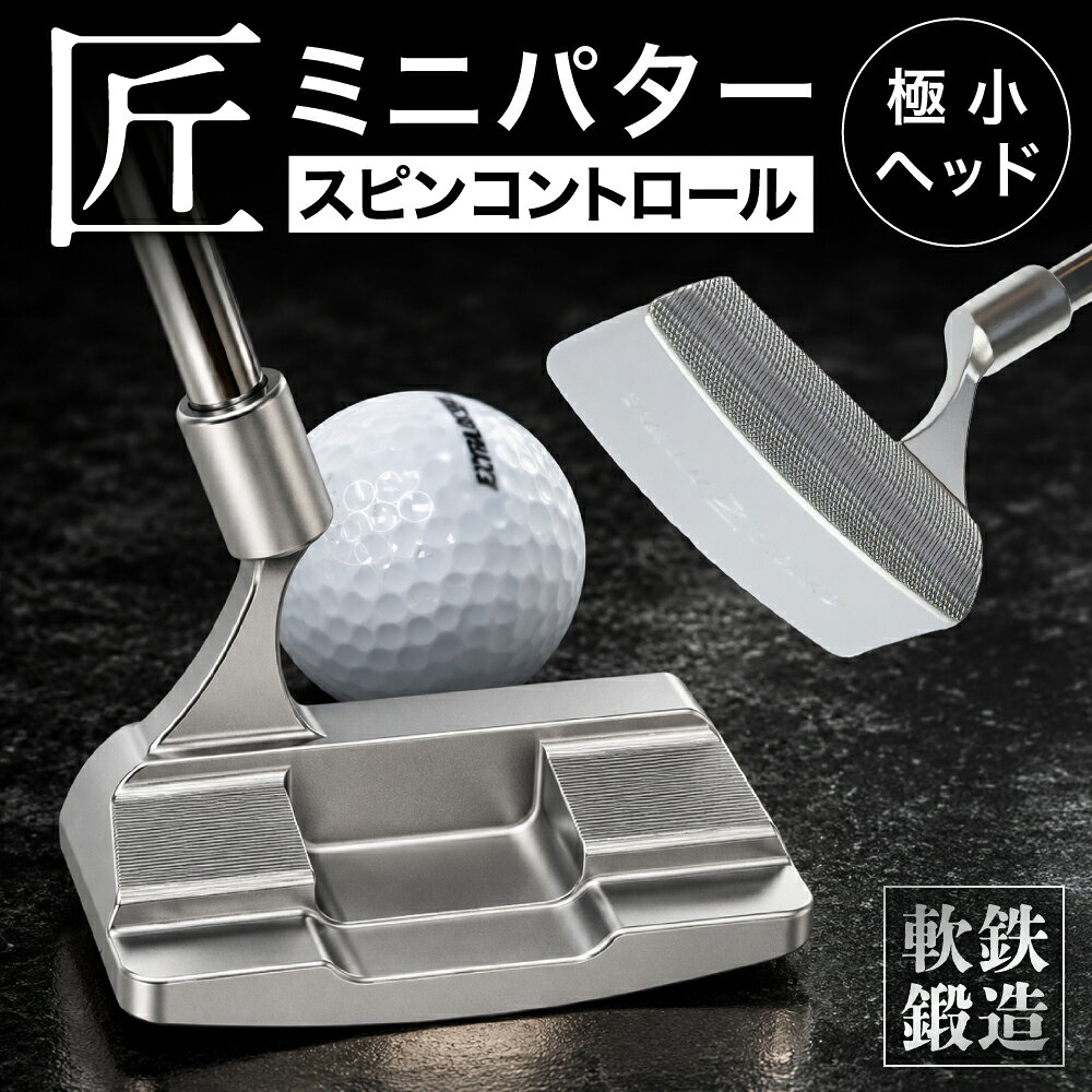 【ふるさと納税】匠ミニパター「スピンコントロール」 / パター 練習 本番 テクニック向上 極小ヘッド ヘッド小さめ ミニパター 軟鉄削り出し 東邦ゴルフ メンズ ゴルフクラブ