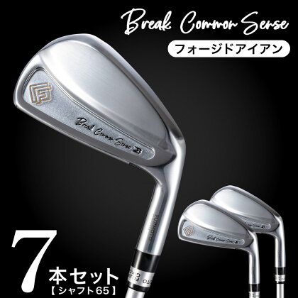 BREAK COMMON SENSE（ブレイクコモンセンス） Fujimoto_BCS iron(7set) 65 アイアン 7本セット / 藤本技工 軟鉄鍛造 アイアン 国産 ゴルフクラブ ゴルフ用品 1200BE01N.