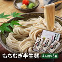 31位! 口コミ数「0件」評価「0」もちむぎ半生麺 4人前×3箱セット　【麺類・もちむぎ半生麺・手延べ】