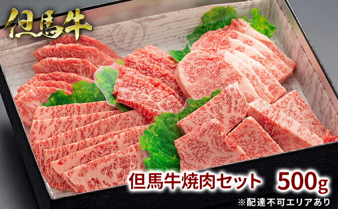 【ふるさと納税】 但馬牛 焼肉 5種 食べ比べ 計500g[ 牛肉 お肉 ブランド牛 焼き肉 キャンプ BBQ アウトドア バーベキュー 霜降り 赤身 ギフト ]　【お肉・牛肉・モモ・但馬牛焼肉セット・焼肉・但馬牛・500g】