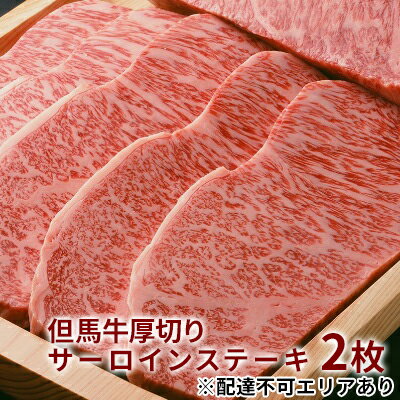 但馬牛 厚切り サーロイン ステーキ 300g×2枚 計600g[ 牛肉 お肉 ブランド牛 キャンプ BBQ アウトドア バーベキュー ギフト ]　【牛肉・サーロイン・但馬牛厚切りサーロインステーキ・但馬牛・ステーキ】