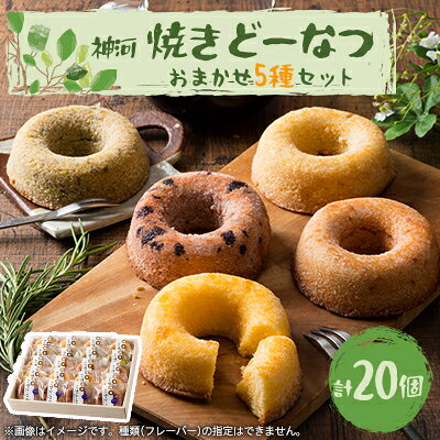 【ふるさと納税】神河 焼きどーなつ おまかせ5種/20個セット【1353599】