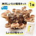 【ふるさと納税】神河しいたけ栽培キット(しいたけ菌床)1個としいたけ粉セット ※5月〜10月順次発送【配送不可地域:離島】【1411539】
