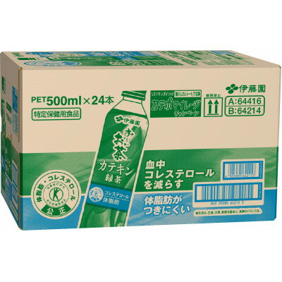 【ふるさと納税】【兵庫県神河町】【特定保健用食品】PETお～いお茶カテキン緑茶500ml48本(2ケース)　伊藤園【1462693】