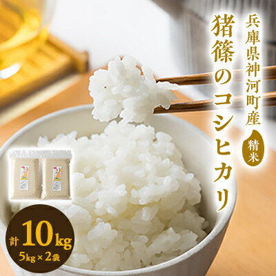 【ふるさと納税】【特別栽培米】奥播磨『猪篠』のコシヒカリ10kg(真空パック5kg×2袋)【1086283】のサムネイル
