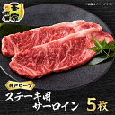 【ふるさと納税】神戸ビーフ サーロインステーキ200g 5枚 兵庫県産【配送不可地域:離島】【1010630】