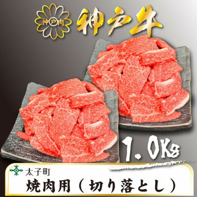 訳あり神戸牛 TSY2S 焼肉用(切り落とし) 500g×2[配送不可地域:離島]