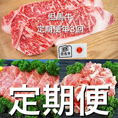 【ふるさと納税】2023年5月発送開始『定期便』【牧場直営店】兵庫県産但馬牛 全3回【配送不可地域：離島】【5062600】のサムネイル