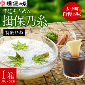 【ふるさと納税】手延そうめん揖保乃糸 特級ひね54束_ そうめん 揖保乃糸 素麺 麺 めん 手延 手延べ 手延そうめん ソーメン 麺類 乾麺 1箱 54束 贈答 ギフト プレゼント 贈り物 簡単調理 常温 兵庫県 送料無料 【1044530】