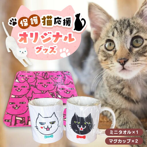 【ふるさと納税】 オリジナル 猫のマグカップ (2個) と ミニタオルのセット 【保護猫応援】 | 猫 ネコ ミニタオル ミニ タオル マグカップ カップ 兵庫県 上郡町 保護猫 応援 【ふるさと納税】 オリジナル 猫のマグカップ (2個) と ミニタオルのセット 【保護猫応援】 | 猫 ネコ ミニタオル ミニ タオル マグカップ カップ 兵庫県 上郡町 保護猫 応援