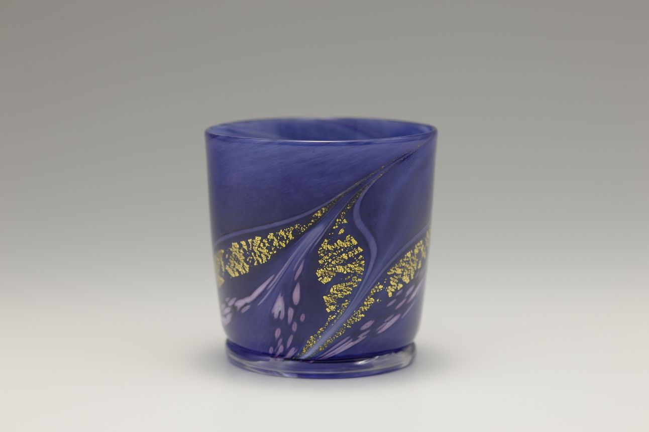 【ふるさと納税】 ロックグラス (青) 川原有造作 | ロックグラス グラス 青 青色 手作り 陶器 食器 カトラリー 陶芸 雑貨 日用品 コップ 兵庫県 上郡町