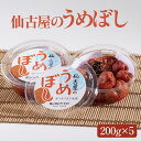 【ふるさと納税】仙古屋のうめぼし 1kg (200g×5個) ご入金確認後、順次発送 送料無料 無添加 すっぱい 昔ながら 梅干し ウメボシ 独自製法 天日干し 自家製梅 赤しそ 食塩のみ 梅干 酸っぱい 甘くない うめ 梅 お米 おにぎり 焼酎 梅酒 Senco-ya せんこや 42-04