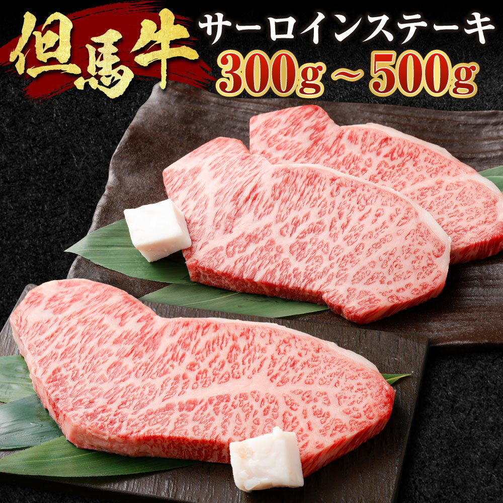 但馬牛 サーロインステーキ 選べる 300g×1枚 or 250g×2枚 肉 お肉 牛肉 黒毛和種 和牛 サーロイン ステーキ 冷凍 国産 お取り寄せ ブランド牛 [配送不可地域:離島][1098410][1098414]送料無料 兵庫県 新温泉町