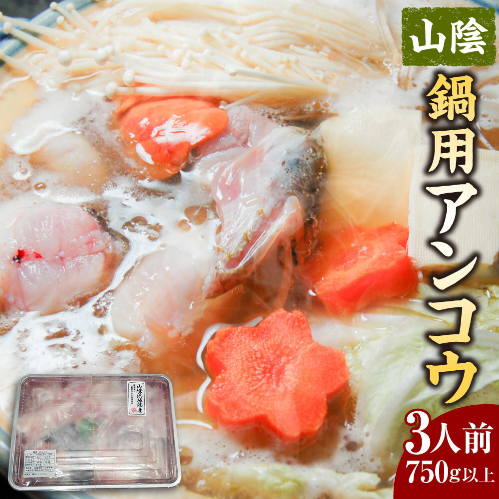【ふるさと納税】山陰 鍋用アンコウ(肝入り) 750g以上 約3人前 大きなアンコウを捌きました あんこう アンコウ 肝 あんこう鍋 鍋 冷凍 【高鮮度3D凍結】【配送不可地域:離島】【1260903】兵庫県 新温泉町 送料無料