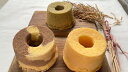 【ふるさと納税】【定期便3ヶ月】米農家の嫁が作る米粉シフォンケーキ(プレーン・深蒸し茶・マーブル各3個)米心工房 奈良市 なら