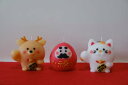 【ふるさと納税】キャンドル 3個 セット 鹿 猫 ダルマ 可愛い かわいい カワイイ ろうそく ロウソク キャンプ いやし アウトドア オシャレ インテリア 雑貨 日用品雑貨 生活雑貨 福を呼ぶcandleセット canata conata 奈良市なら 7-002