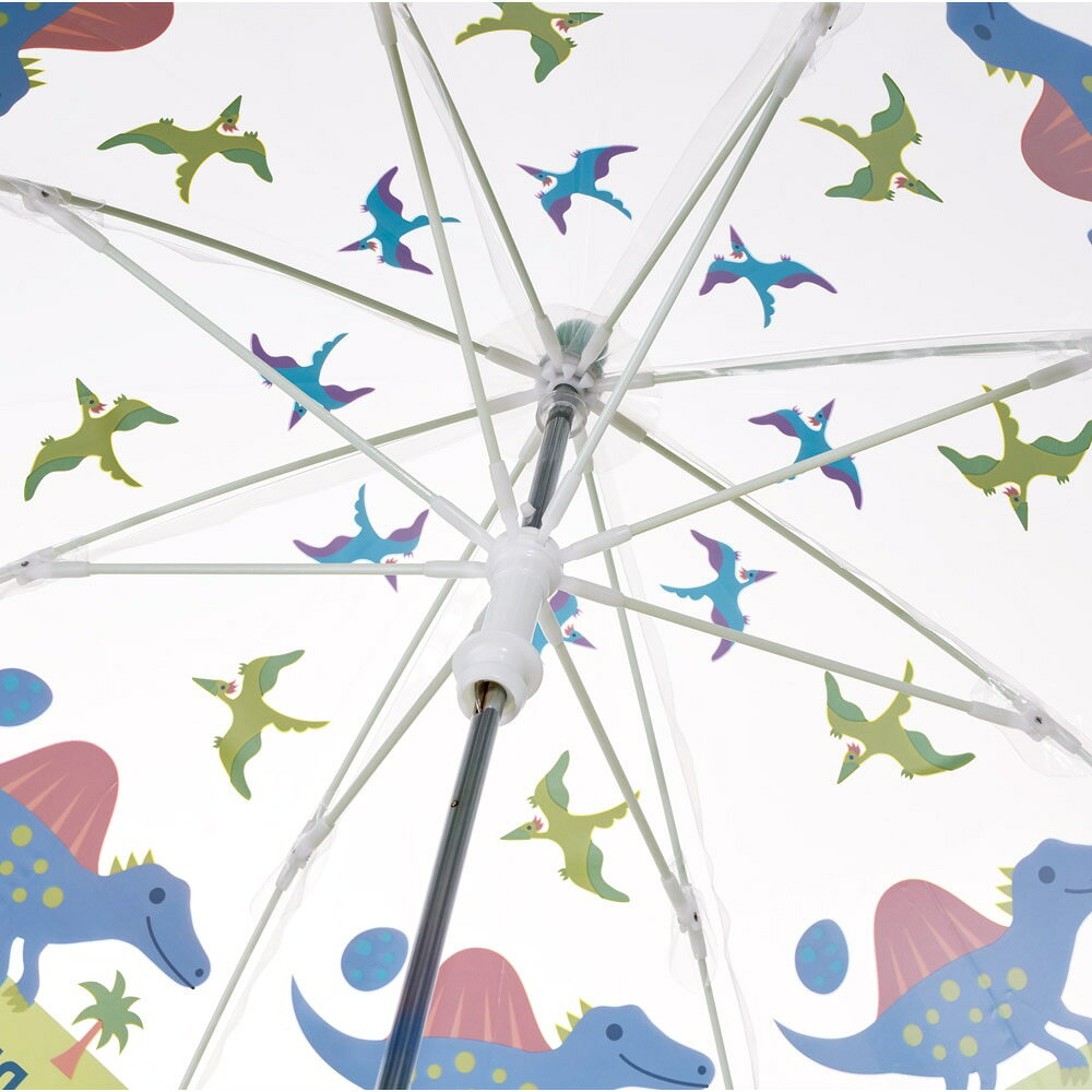 【ふるさと納税】ビニール傘 キッズ 傘 子供用 40cm 手開き 子供 幼児 軽量 キャラクター skater スケーター ディノサウルス 恐竜 ダイナソー 男の子 男子【グラスファイバー ネームタグ 名前 可愛い おしゃれ 丈夫 長傘 雨傘】奈良県 奈良市 なら 4-088