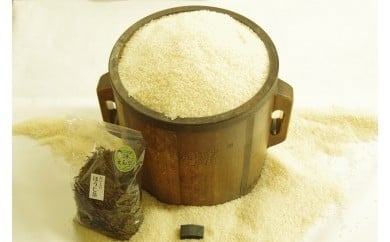 米 茶 つげゆたか（コシヒカリ）・大和茶セット 内容量：つげゆたか（紙袋入り) 20kg・大和茶200g なら G-70