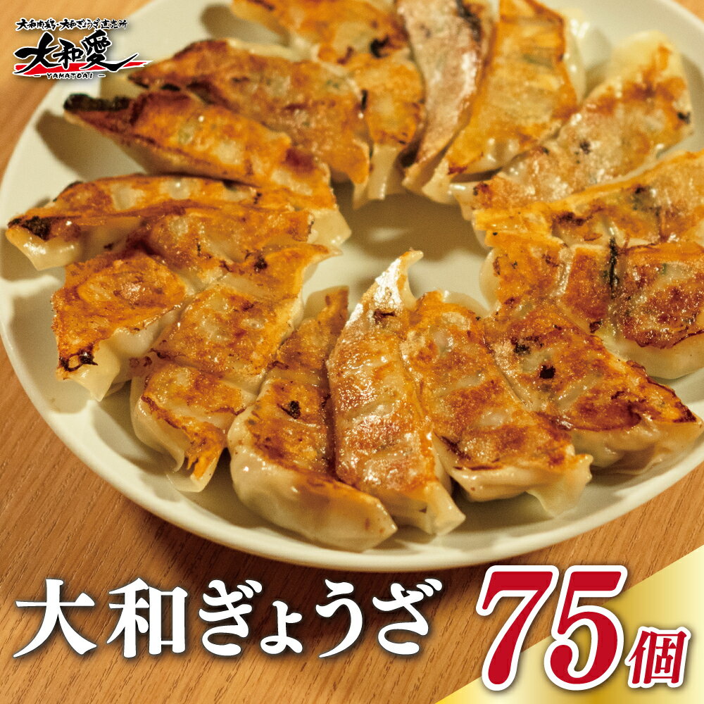 大和ぎょうざ 1パック(15個入)×5=計75個 奈良特産ヤマトポークと季節の大和野菜を使った餃子 冷凍 お弁当 餃子 奈良市 なら