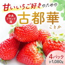 9位! 口コミ数「7件」評価「4.43」古都華 いちご 産地直送 苺 4パック 約1080g いちご 厳選 いちご農家だるま 数量限定 イチゴ 果物 スイーツ 奈良市 なら 大ちゃ･･･ 