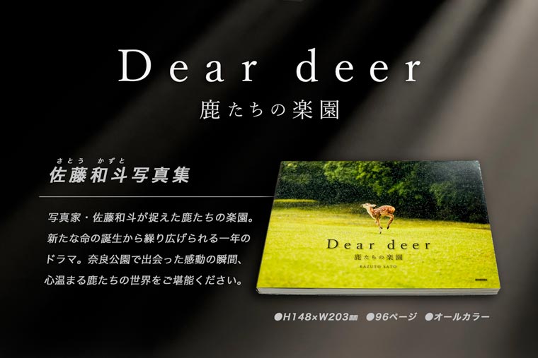 奈良の鹿 写真集「Dear deer 鹿たちの楽園」 なら