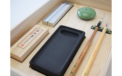 【ふるさと納税】高級写経セット 桐箱入り なら F-58