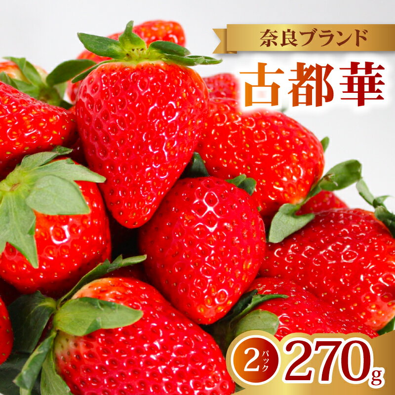 いちご 古都華 2026年発送 (270g×2パック) 家庭用 予約受付中 数量限定 先行予約 いちご 苺 奈良ブランド苺 イチゴ ブランド 古都華 大粒 苺 旬 産地 直送 フレッシュ 新鮮 フルーツ 果物 くだもの 萩原いちご農園 奈良県 奈良市
