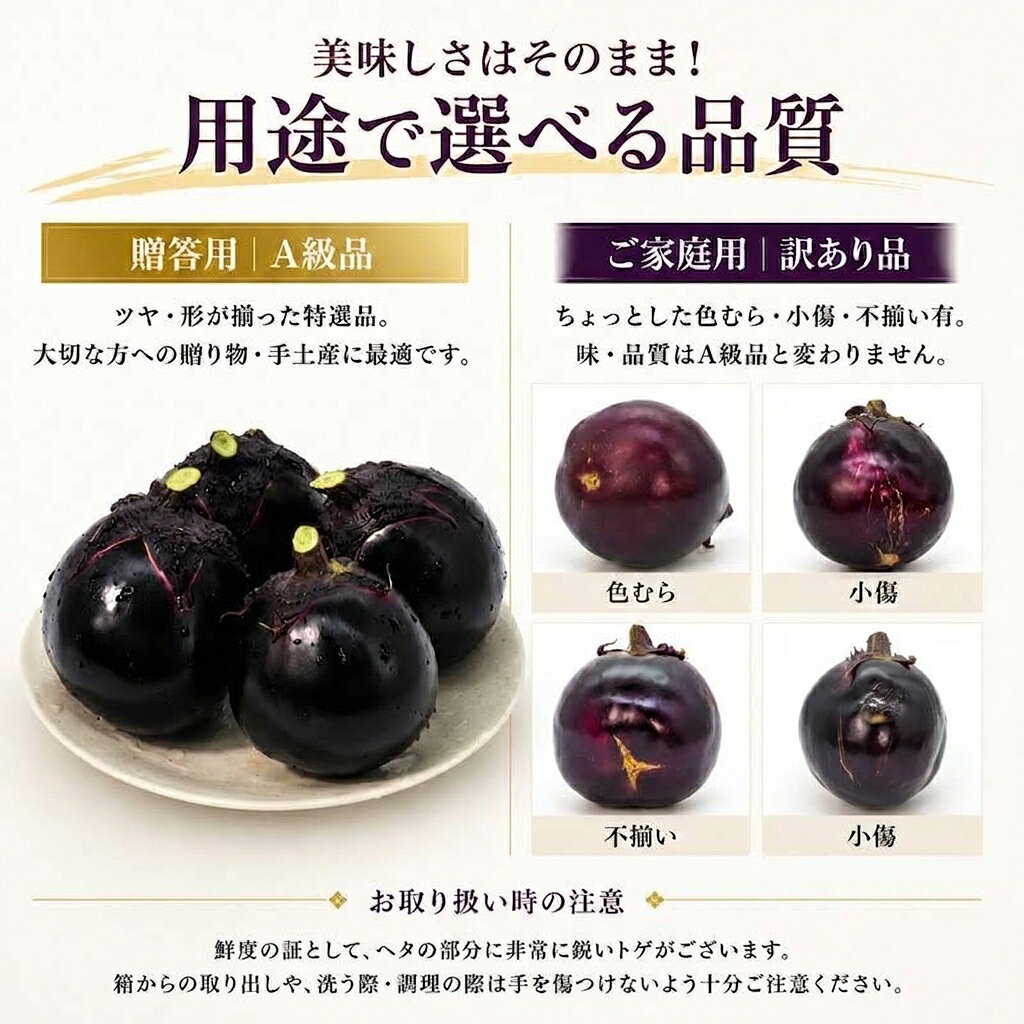 【ふるさと納税】 大和丸なす 茄子 丸なす ナス なす 約1.7kg 約2.5kg A級品 訳あり 選べる容量 品質変わらず 贈答 ギフト 贈答用 手土産 家庭用 お試し やまと 大和丸ナス まるナス 伝統野菜 肉厚 松本農園 奈良県 奈良市 奈良 なら f292010-nara-10003417 奈良県奈良市 サンプル画像3
