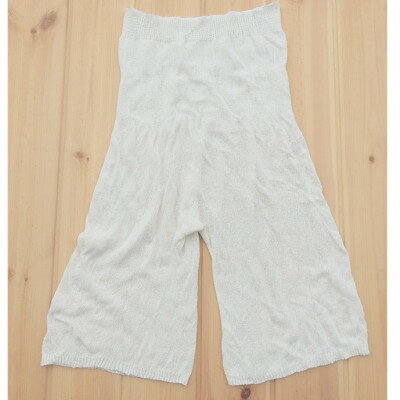 【ふるさと納税】日本製 シルク 100% ペチコートパンツ ハーフ丈 天然素材 オフホワイト (745-7569)【1311291】