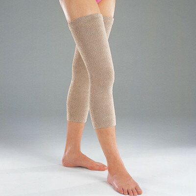 【ふるさと納税】日本製 シルク のびのびナチュラルサポーター ひざ用ロングタイプ モカ(268-2195)【1328741】