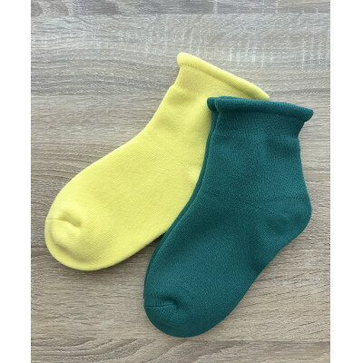 68位! 口コミ数「0件」評価「0」ふわもち鯛焼き靴下x2足組(グリーン、イエロー)【1657297】