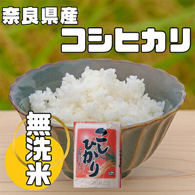 【ふるさと納税】【毎月定期便】奈良県産「無洗米」コシヒカリ　5kg×全3回【4013...