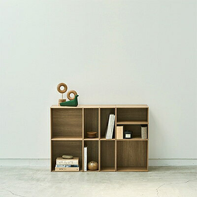 【ふるさと納税】薄型ユニットシェルフ「V-TISS LIGHT」フリープラン ヨーロピアンチェリー【複数個口で配送】【配送不可地域:離島】【4014300】