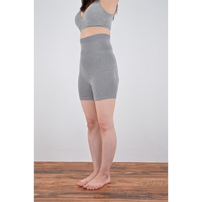 【ふるさと納税】日本製 オーガニックコットン 腹巻パンツ1分丈 グレー 2枚組【610-7121-2s】【1088661】