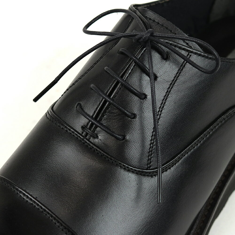 【ふるさと納税】1288 カジュアルシューズ ストレートチップ 3Eウィズ BLACK（ブラック）　メンズ ファッション 靴 シューズ 本革　25.0cm〜27.5cm