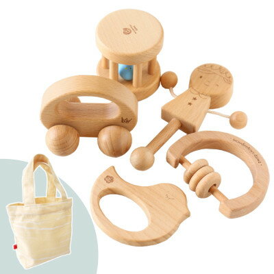【ふるさと納税】木製おもちゃのだいわのはじめてBaby Gift Set(5点セット)【1397644】