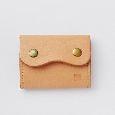 [ちっこくても使い易いミニ財布no.3]右利き用生成り手縫い 多機能Boxタイプ 使うほどに飴色に…