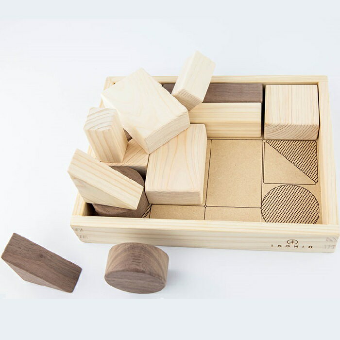 BUILDING BLOCK/ おもちゃ 玩具 ひのき 檜 IKONIH アイコニー プレゼント かわいい 誕生日 出産祝い 想像力 集中力 バランス 木製 積み木