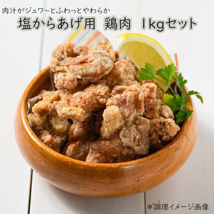 楽天奈良県桜井市【ふるさと納税】塩からあげ用　鶏肉　1kgセット